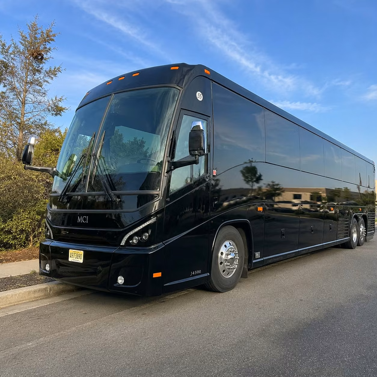 buena park charter bus rental exterior